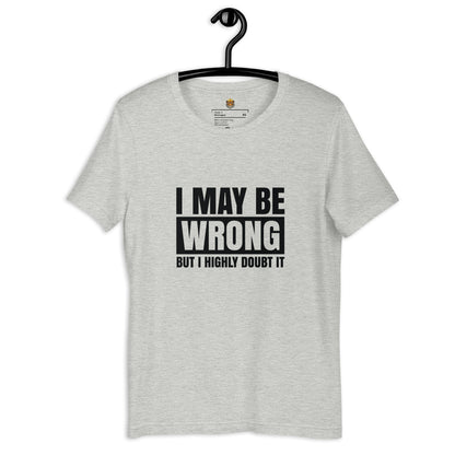 I May Be Wrong, But I Doubt It